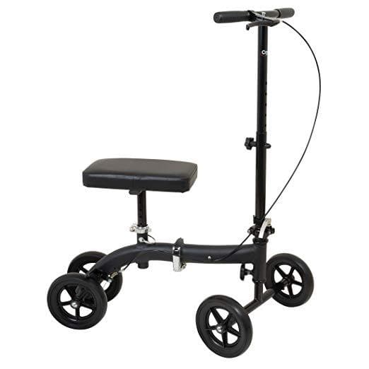 Carex Folding Knee Walker Scooter - 300 Lbs Weight Capacity - Senior.com Knee Walkers